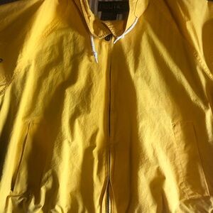 Nautica Men’s Bright Yellow Hooded Windbreaker